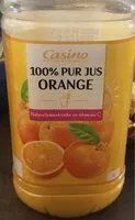 Mängden socker i 100% Pur Jus Orange Naturellement riche en vitamine C