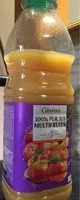 Mängden socker i 100 % Pur Jus multifruits