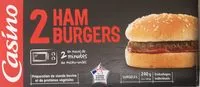 Mängden socker i 2 Hamburgers - Préparation de viande bovine et de protéines végétales