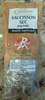 Mängden socker i Saucisson sec pur porc qualité supérieure Label Rouge