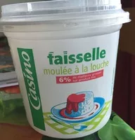 Mängden socker i Faisselle moulée à la main 6% de matières grasses sur produit fini