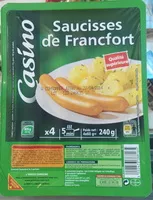 Mängden socker i Saucisses de Francfort