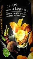 Mängden socker i Chips aux 4 Légumes