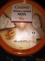 Mängden socker i Fromage à tartiner aux Noix saveur noix