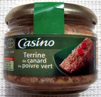Mängden socker i Terrine de canard au poivre vert