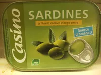 Mängden socker i Sardines a l'huile d'olive vierge extra