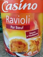 Mängden socker i Ravioli pur bœuf sauce à l'italienne