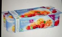 Mängden socker i Fruits 0% de mat. gr. 0% de sucres ajoutés**