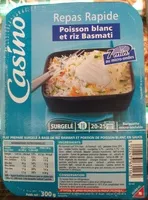 Mängden socker i Poisson blanc riz basmati petits légumes à la crème