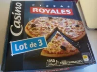 Mängden socker i Lot de 3 pizzas royales surgelées