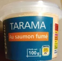 Mängden socker i Tarama Au saumon fumé
