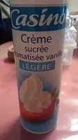 Mängden socker i Crème sucrée aromatisée vanille LÉGÈRE