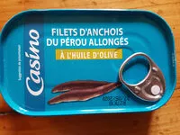 Mängden socker i FILETS D'ANCHOIS DU PEROU ALLONGÉS À L'HUILE D'OLIVE