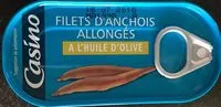Mängden socker i FILETS D'ANCHOIS DU PEROU ALLONGÉS À L'HUILE D'OLIVE