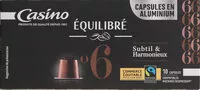 Mängden socker i capsules de café Espresso Arabica