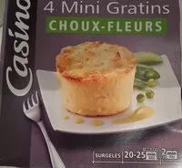 Mängden socker i 4 Mini Gratins Choux-fleurs