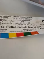 Mängden socker i huitres fines de claires