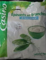Mängden socker i Epinards en branches à la crème