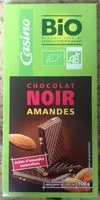 Mängden socker i Chocolat noir amande bio