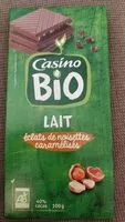 Mängden socker i Chocolat lait noisette bio