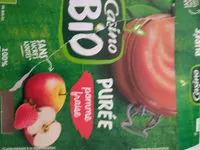 Mängden socker i Purée de pommes et de fraises sans sucres ajoutés