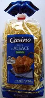 Mängden socker i Pâtes d'Alsace Spätzle (7 œufs frais au kilo)