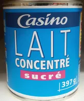 Mängden socker i Lait concentré sucré