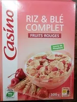 Mängden socker i Riz & blé complet - Fruits rouges