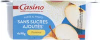 Mängden socker i Purée de fruits Pomme sans sucres ajoutés