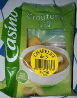 Mängden socker i Croûtons aromatisés à l'ail