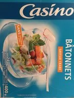 Mängden socker i Bâtonnets saveur crabe