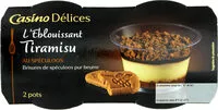 Mängden socker i L'éblouissant Tiramisu au spéculoos Brisures de spéculoos pur beurre