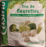 Mängden socker i Trio de fleurettes : choux-fleurs - choux Romanesco - brocolis