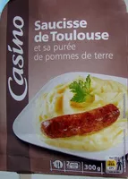 Mängden socker i Saucisse de Toulouse et purée de pommes de terre