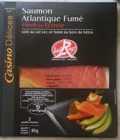 Mängden socker i Saumon Atlantique fumé élevé en Ecosse