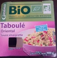 Mängden socker i Taboulé oriental légumes et raisins secs
