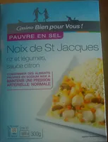 Mängden socker i Noix de St Jacques, riz et légumes, sauce citron
