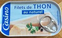 Mängden socker i Filets de thon au naturel