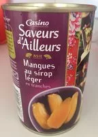 Mängden socker i Mangues au sirop léger en Tranches
