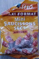 Mängden socker i Mini saucissons secs nature Maxi format