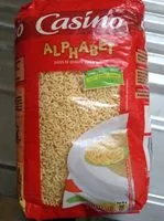 Mängden socker i Pâtes alphabet