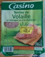 Mängden socker i Terrine de Volaille à l'estragon et à la ciboulette