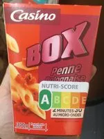 Mängden socker i Box Penne Bolognaise