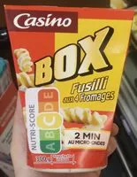 Mängden socker i Box fusilli aux 4 fromages