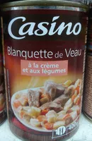 Mängden socker i Blanquette de Veau à la crème fraiche et aux légumes