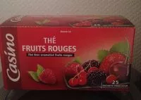 Mängden socker i Thé noir saveur fruits rouges
