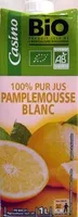 Mängden socker i 100 % Pur Jus Pamplemousse blanc
