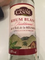 Mängden socker i Rhum blanc traditionnel de la Réunion