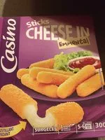 Mängden socker i Sticks Cheese in Emmental