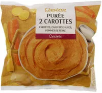 Mängden socker i Purée 2 carottes cuisinée Carottes, carottes jaunes, pommes de terre